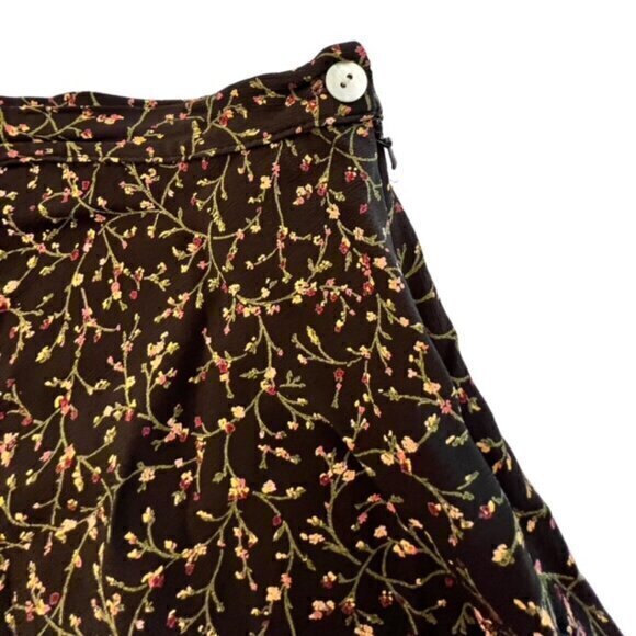 Vintage Jonathan Martin Ditsy Floral Mini Skirt Size 7 Boho Cottagecore Y2K EUC - Picture 3 of 9